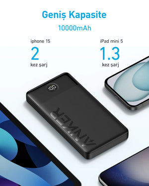 Anker Power Bank (10,000mah, 12w ,2port)