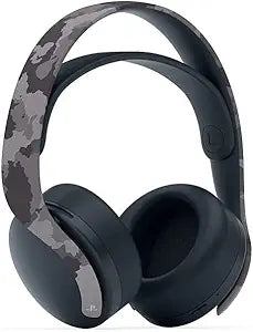 Used Ps5 pulse 3d wireless headset gray camouflage without wireless usb only with aux cable