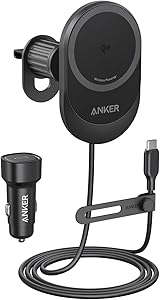 Anker MagGo Wireless Charger 15w Snap To Fast Charge With Car Adapter