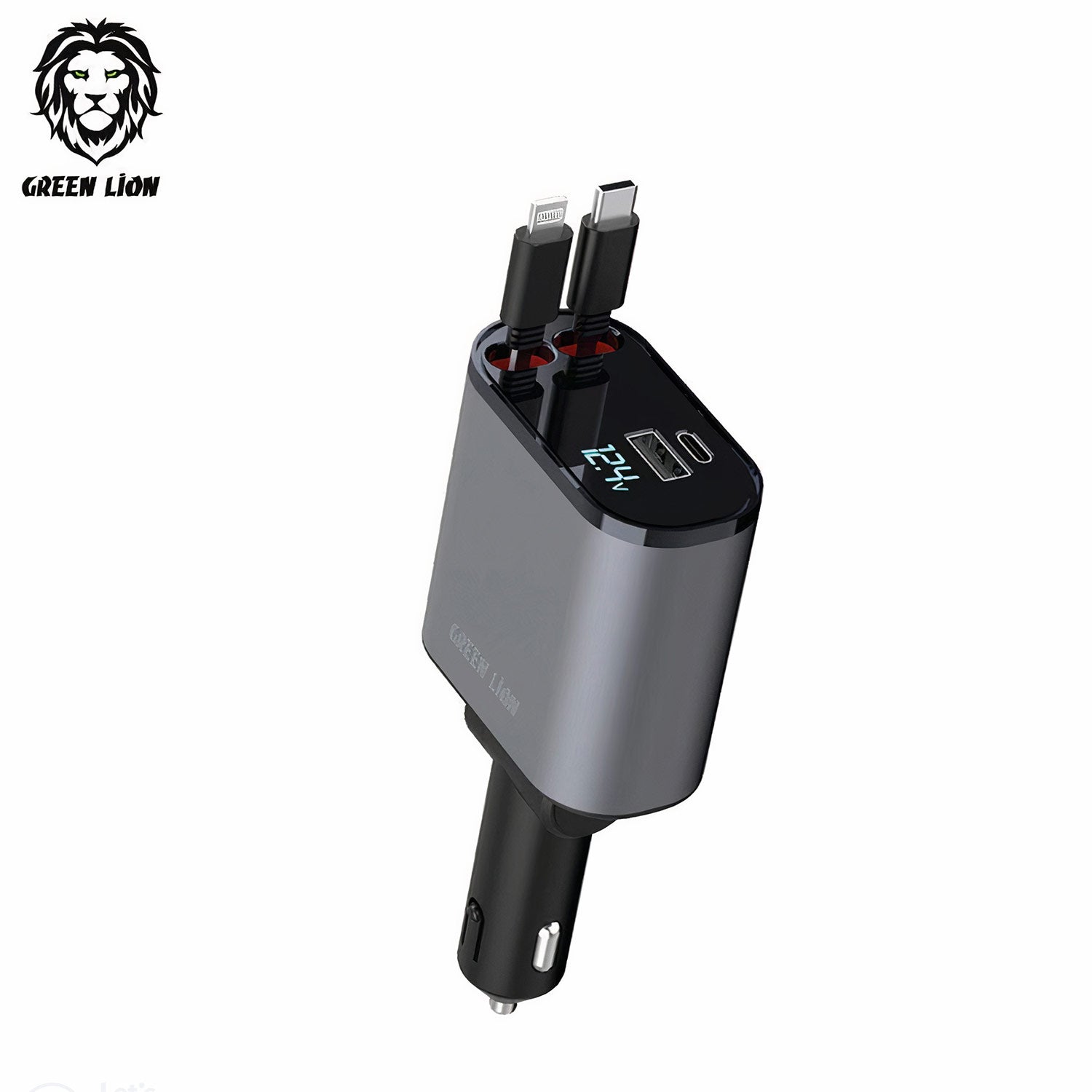 Green lion integrated car charger