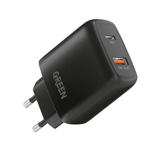 GREEN LION COMPACT WALL CHARGER DUAL PORT USB CHARGER 20 W