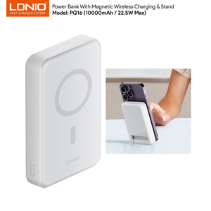 LDNIO fast charging power bank magnetic wireless 10000mah 22.5w PQ16