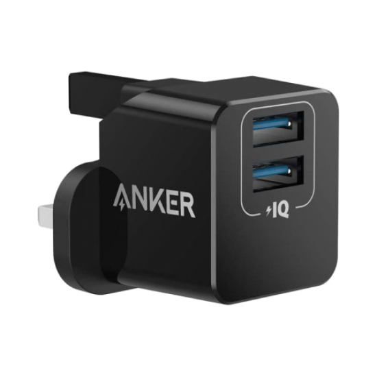 Anker powerport mini 12w dual port usb-a adapter