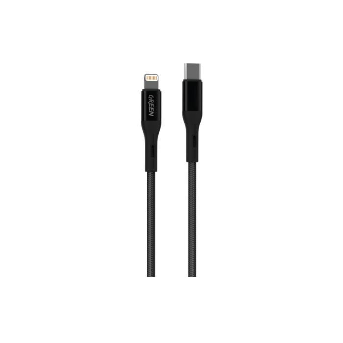 GREEN LION BRAIDED TYPE-C TO LIGHTNING CABLE 1.2