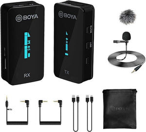 Boya Ultracompact 2.4GHz Dual-channel Wireless Microphone System BY-XM6-S1