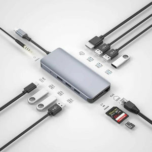 GREEN LION 12 IN 1 MULTI-FUNCTIONAL USB-C HUB