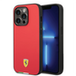 Ferrari leather case with italy flag line iphone 15 series