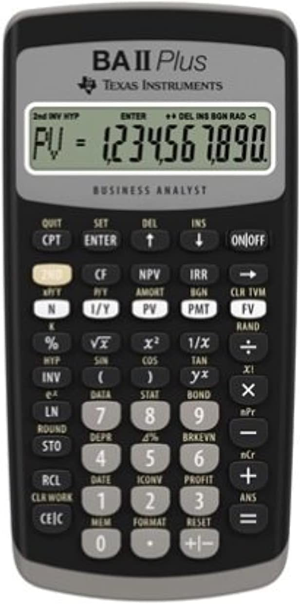 Texas Instruments BAII Plus Financial Calculator/GENUINE
