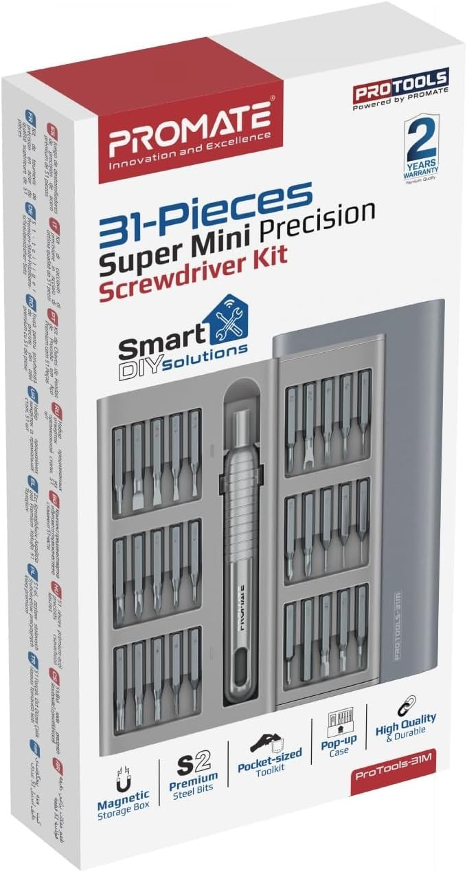 Promate 31-pieces super mini precision screwdriver kit
