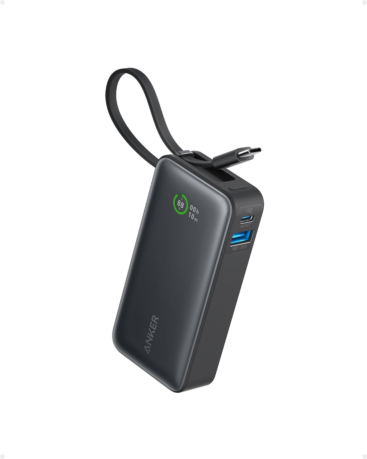 Anker Nano power bank 10000mah (30w,built-in usb-c cable)