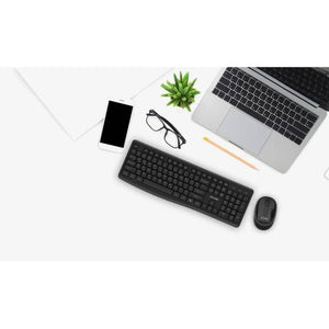 Porodo Dual Mode wireless keyboard Mouse Set with mobile phone stand