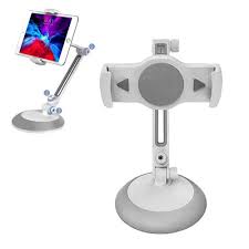 COTEETCI TWO LAMP TYPE LIVE BROADCASTING BRACKET (FOR IPAD AND PHONE) (WHITE GRAY)