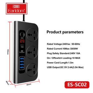 EARLDOME MULTI FUNCTIONAL SOCKETS