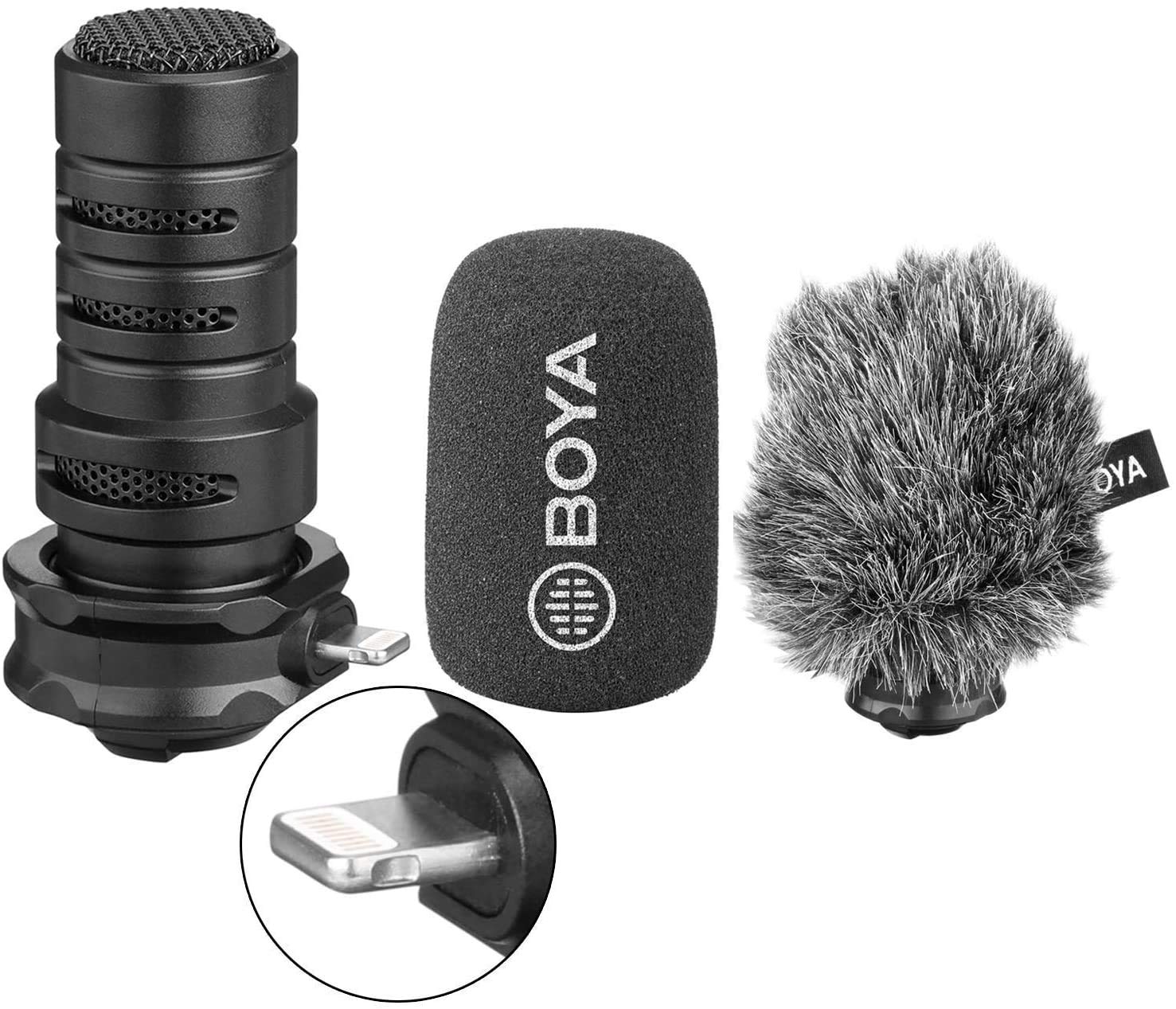 BOYA LIGHTNING CONDENSER MICROPHONE SUPERB SOUND FOR iOS DEVICES BY-DM200